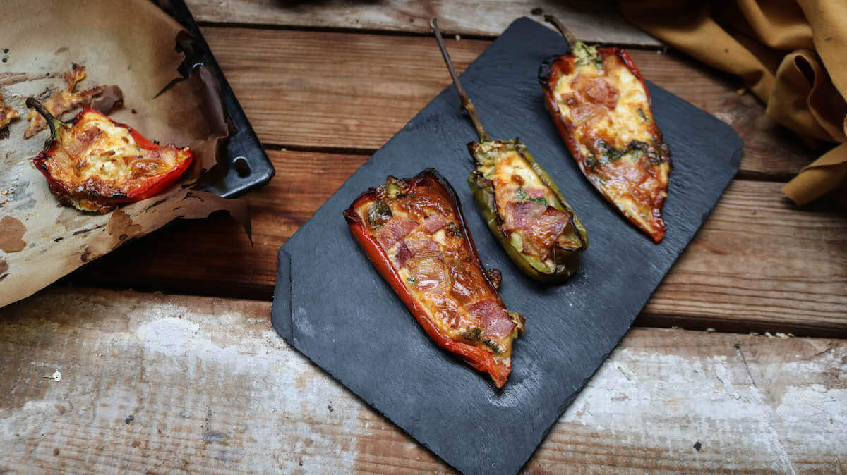 featured image for recipe on low carb stuffed peppers